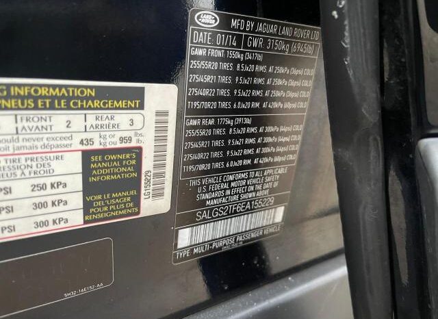 2014 LAND ROVER RANGE ROVER SUPERCHARGED full